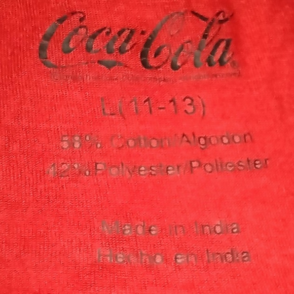 Coca Cola Red Soft Burnout T-Shirt Size M - L - Picture 8 of 9